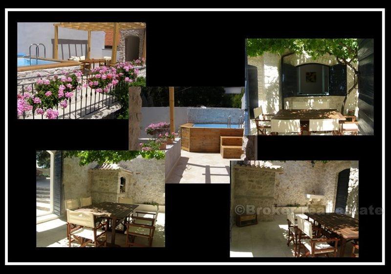 island Murter, beautiful stone house with swimming pool