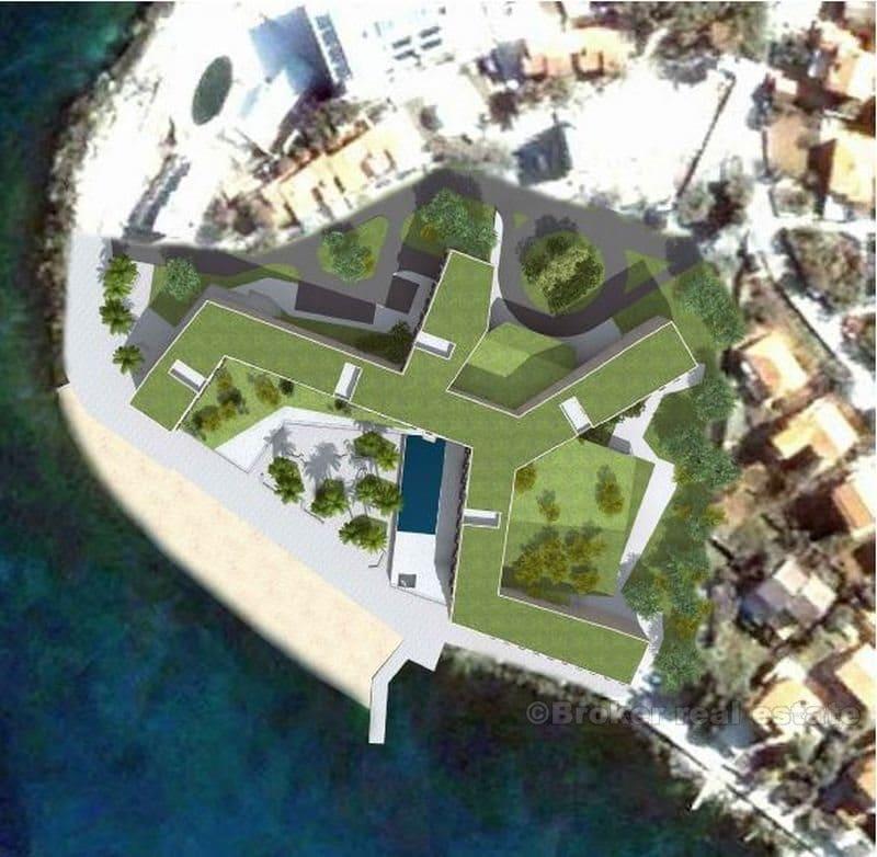 ön Brac, Projekt - Hotell - Villas