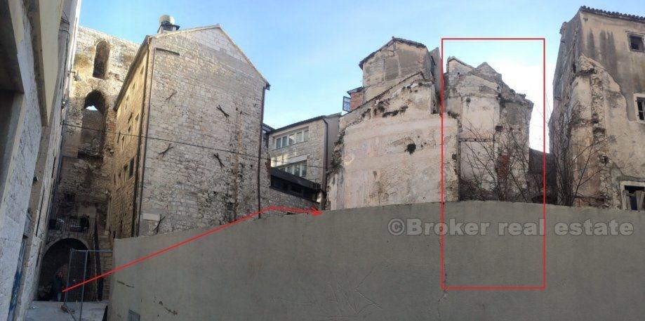 center of Split city. Stone house