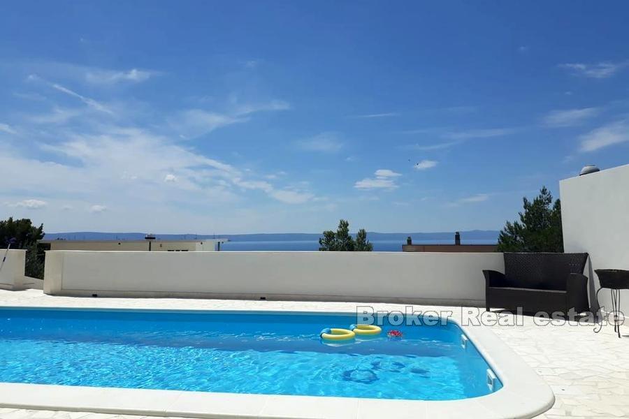 Makarska - Vila s bazénom a výhľadom na more