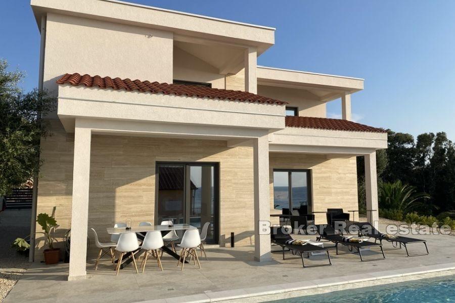 Île de Pag - Maison de luxe avec piscine, deuxième rangée de la mer