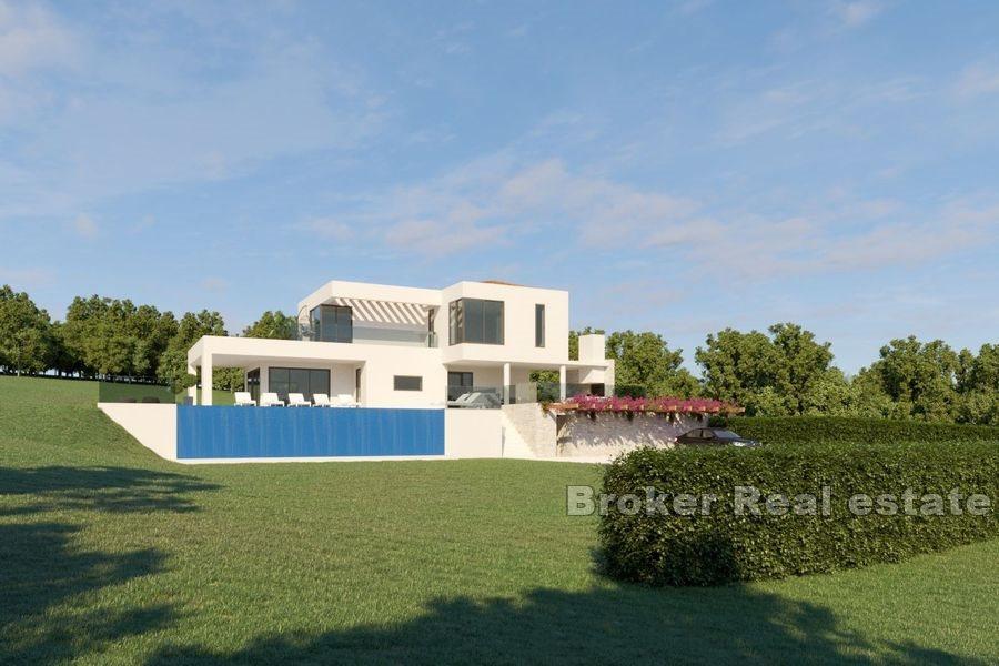 Porec - Modern villa med pool i ett avskilt område