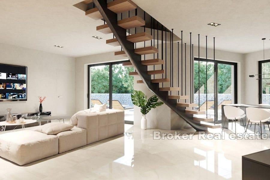 Porec - Haus mit Pool und Meerblick