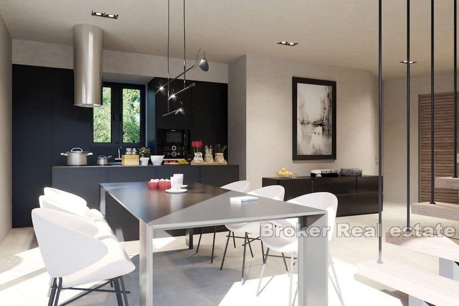 Porec - Haus mit Pool und Meerblick