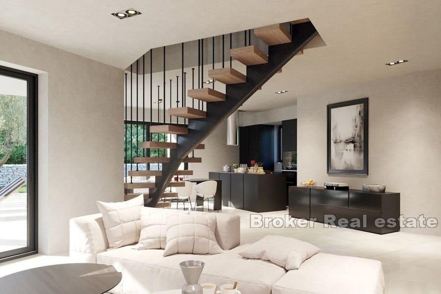 Porec - Haus mit Pool und Meerblick