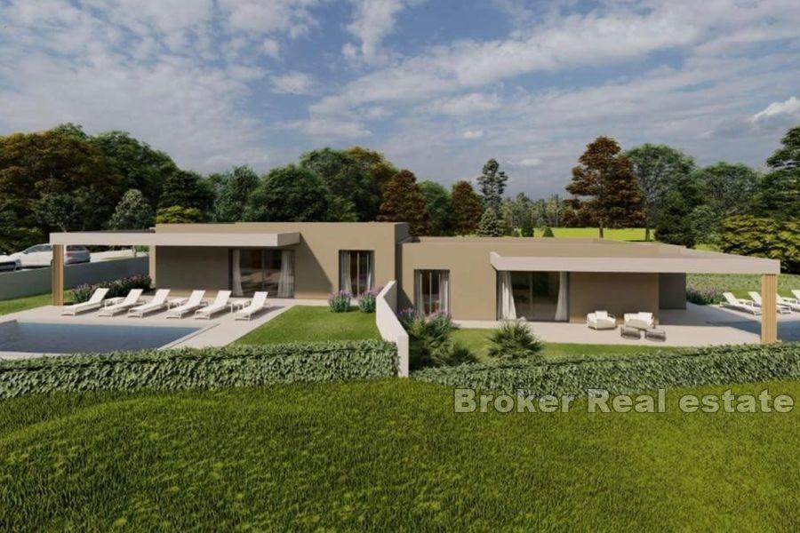 Pazin - Enplanshus med pool