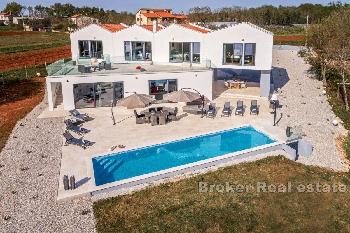 Modern two-story villa with pool
