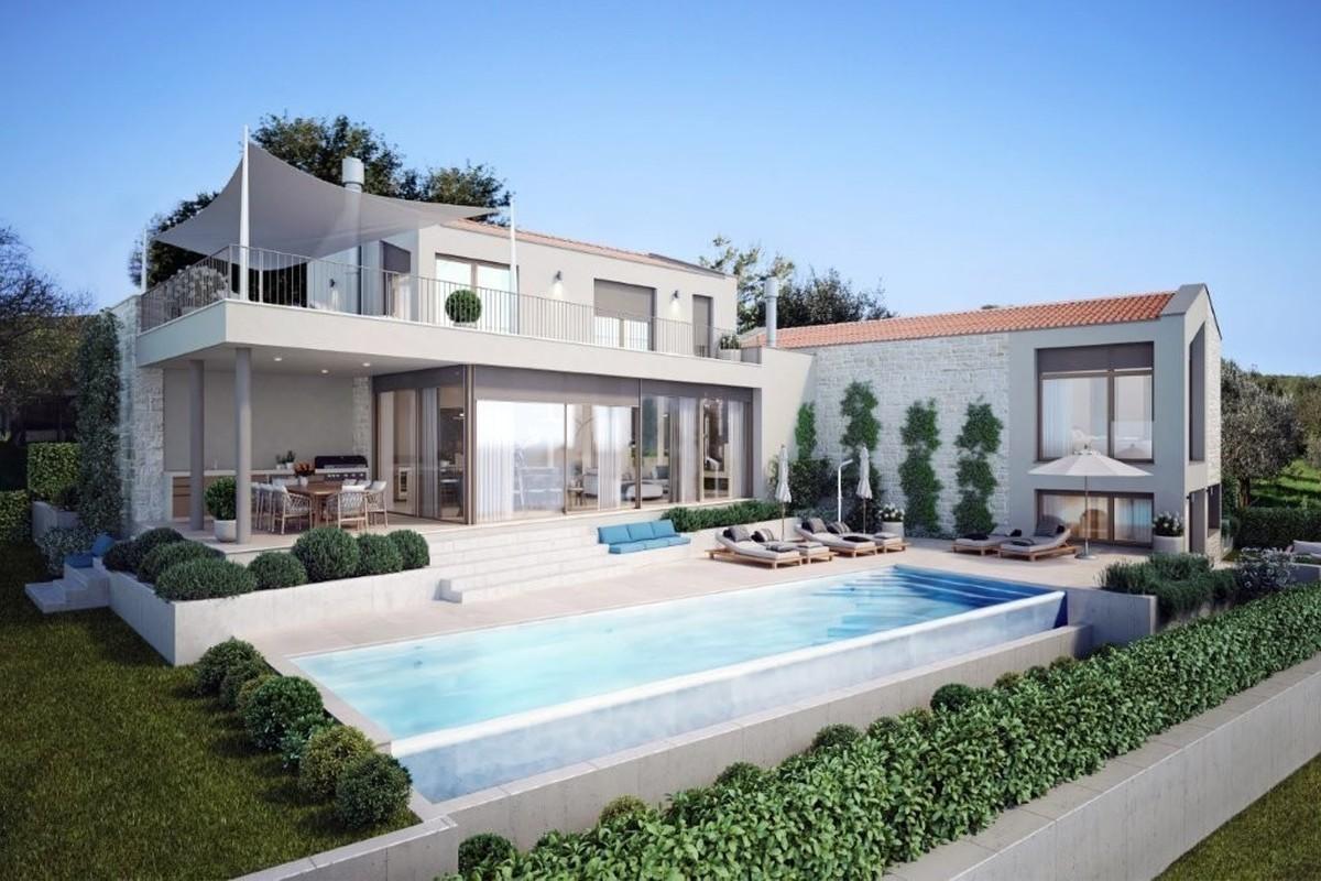 Elegante villa con vista mare aperta
