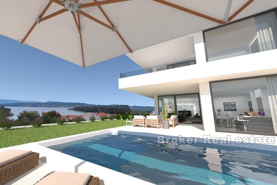 Ostrov Krk - Moderná luxusná vila s bazénom