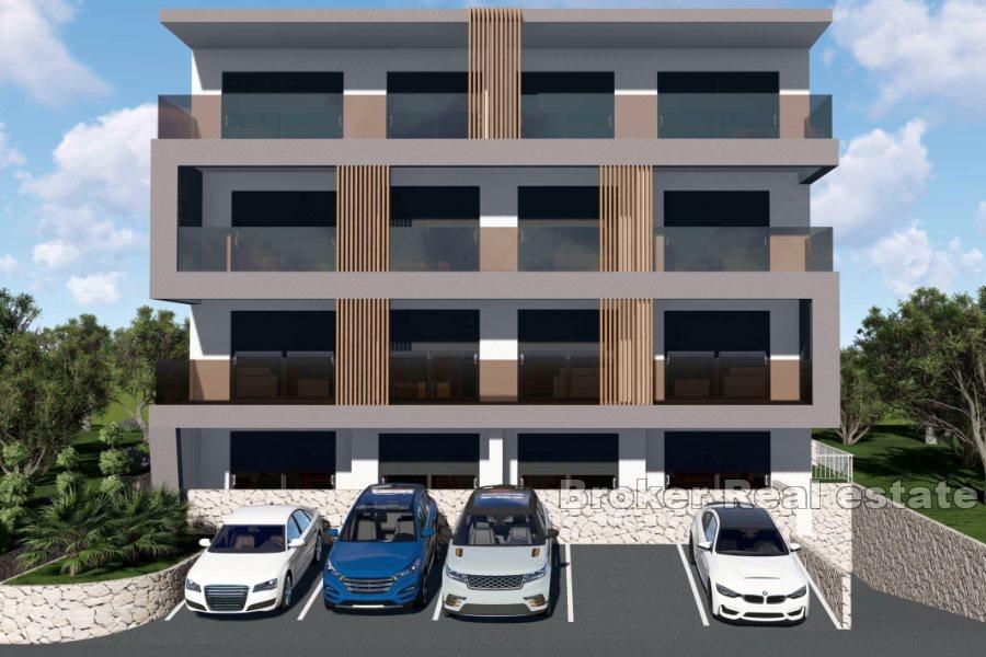 Makarska - Krásne apartmány v novej budove pri mori