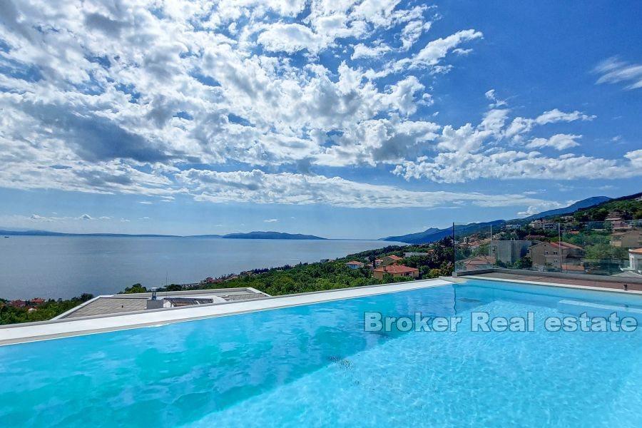 Opatija - Urban villa in a dominant position with a swimming pool and sea view
