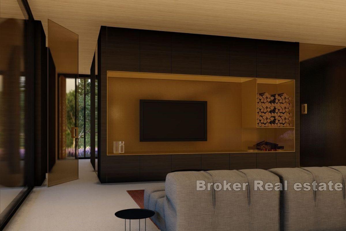 Grunt z projektem z widokiem na morze