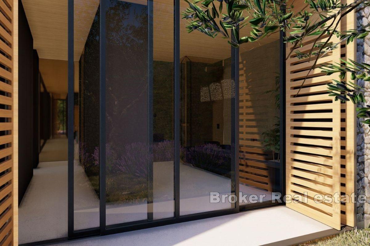 Grunt z projektem z widokiem na morze