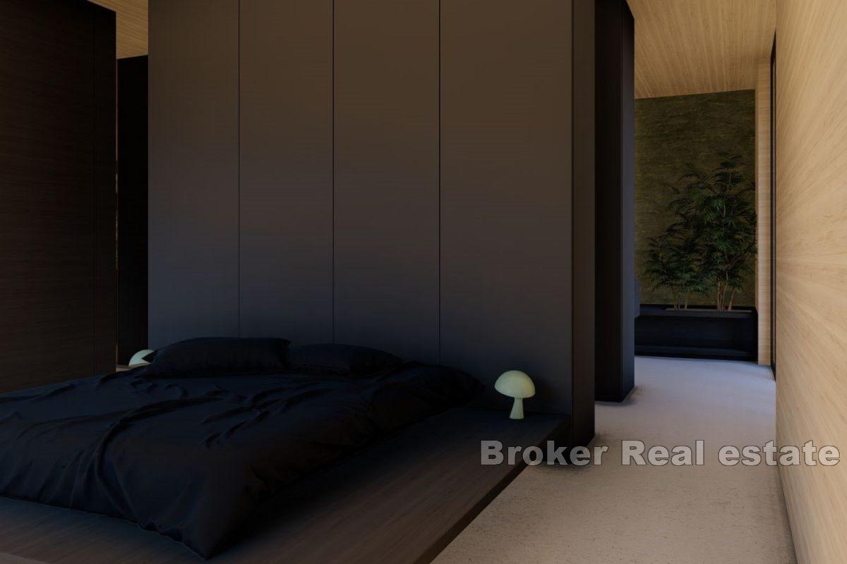 Grunt z projektem z widokiem na morze