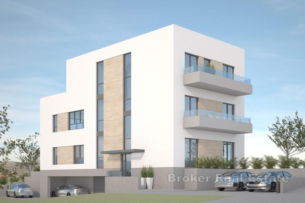 Trerumslägenhet i nybyggnation