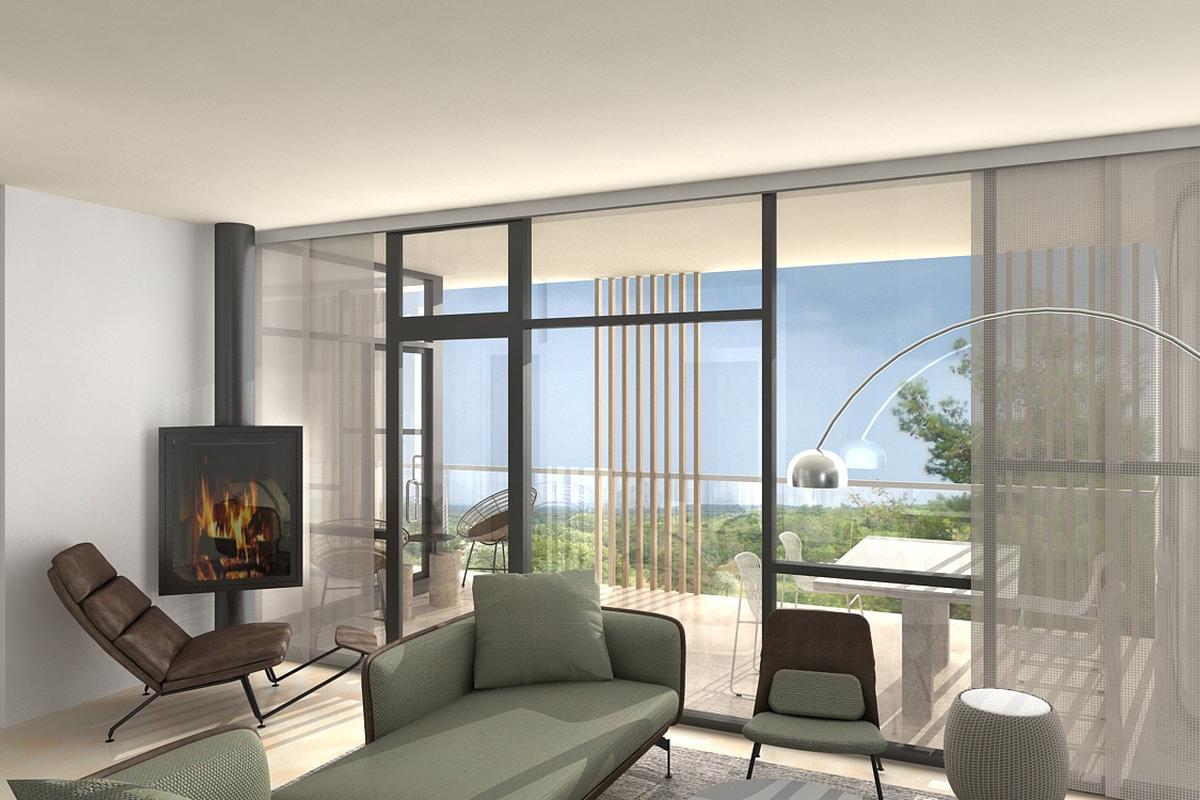 Moderne leilighet i en ny bygning