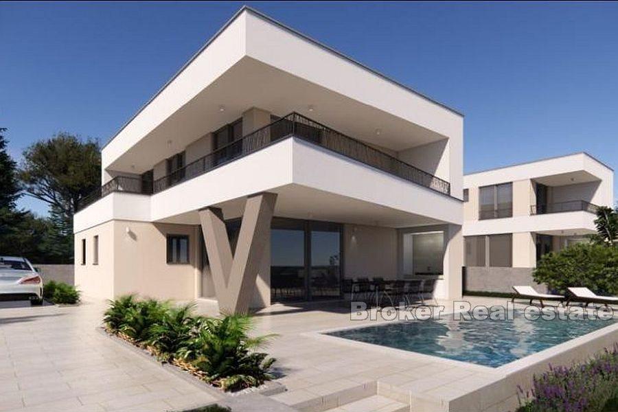 Krk - Modern villa with pool and sea view