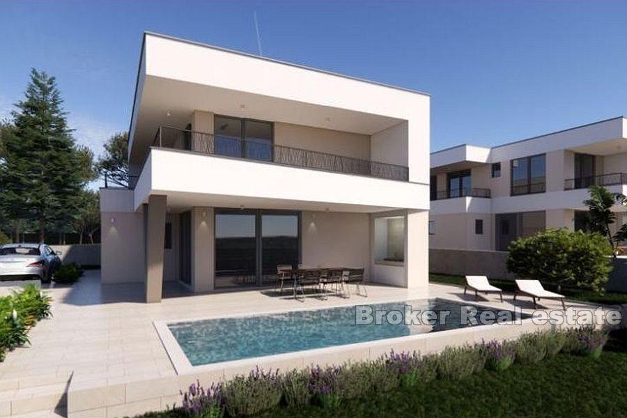 Krk - Modern villa with pool and sea view
