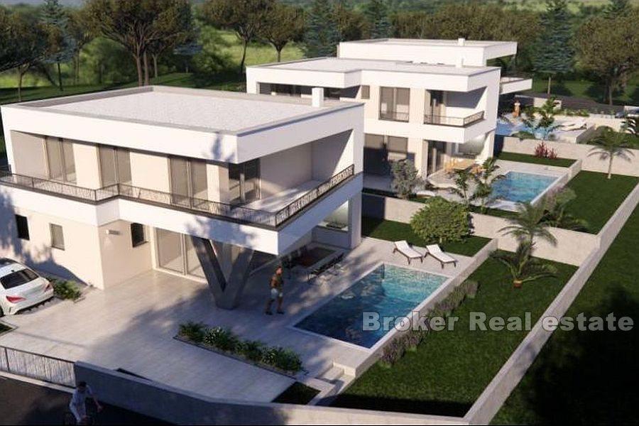 Krk - Modern villa with pool and sea view