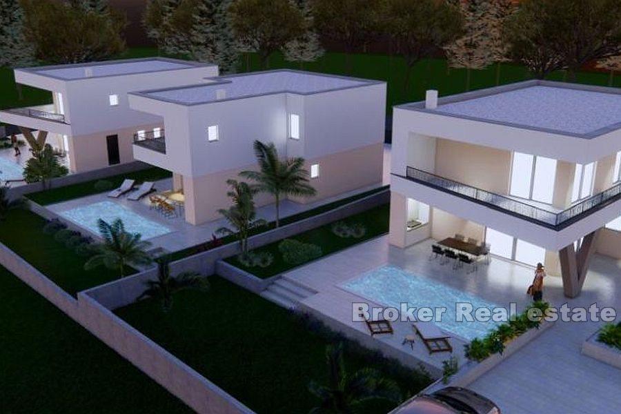 Krk - Modern villa with pool and sea view