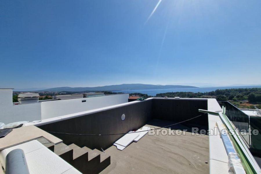 Krk - Krásný moderní apartmán s bazénem