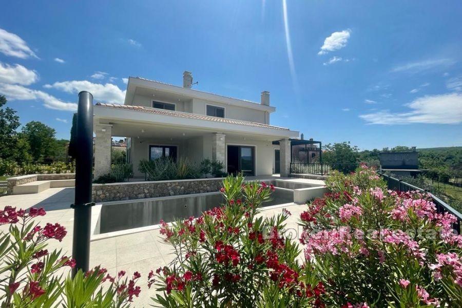 Krk - Belle villa avec piscine et vue mer