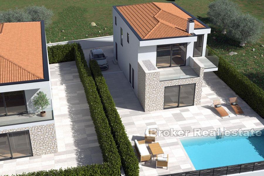 Wyspa Krk - Nowoczesny dom z widokiem na basen i morze