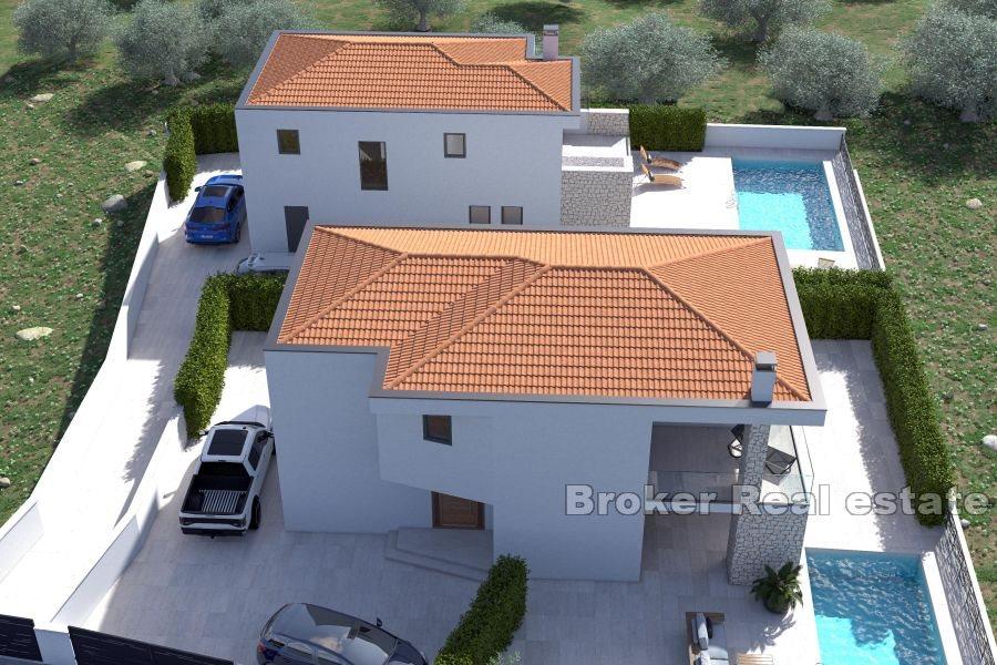 Wyspa Krk - Nowoczesny dom z widokiem na basen i morze