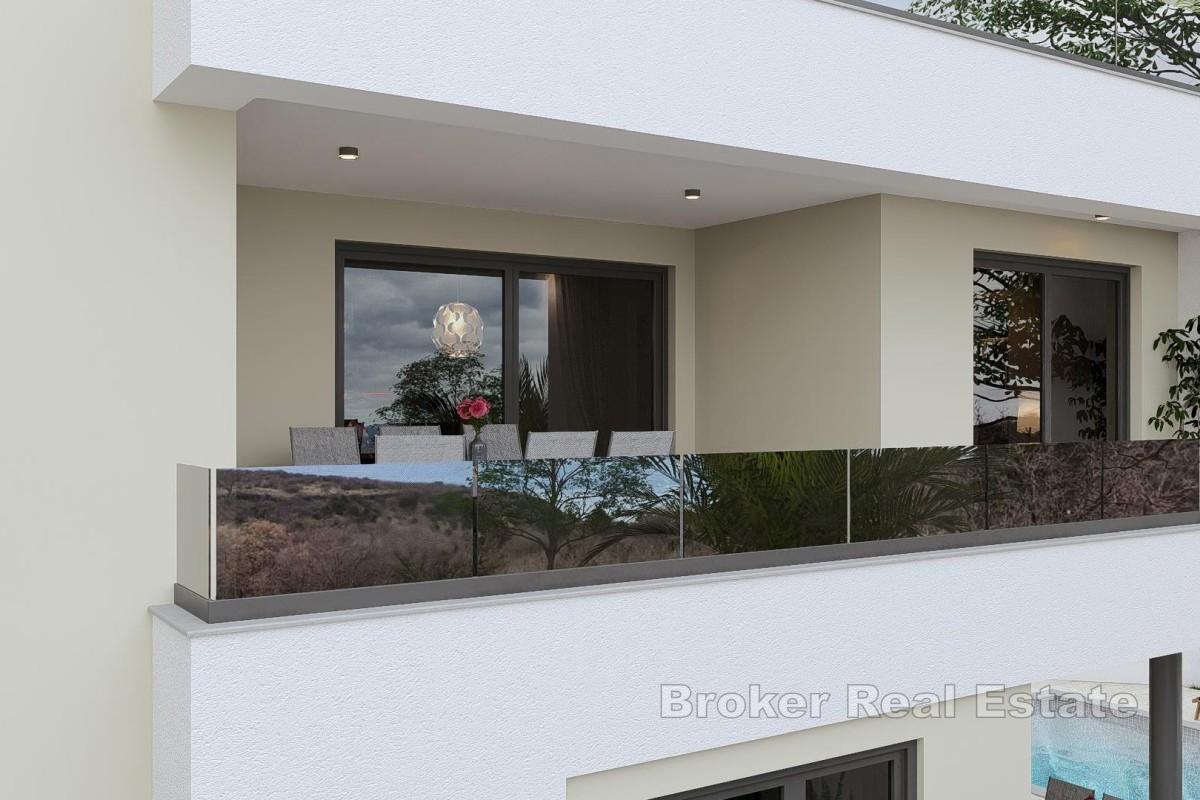 Treroms leilighet med havutsikt