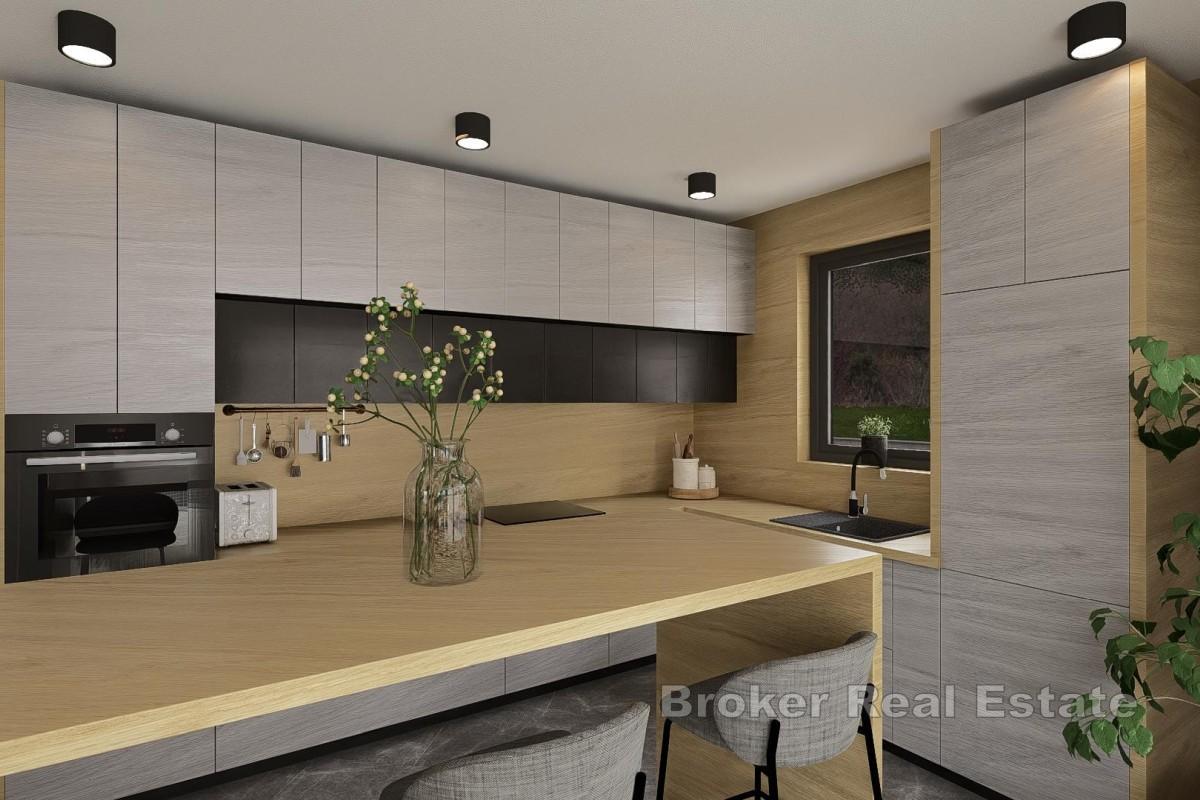 Treroms leilighet med havutsikt