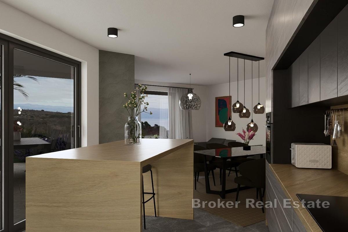 Treroms leilighet med havutsikt