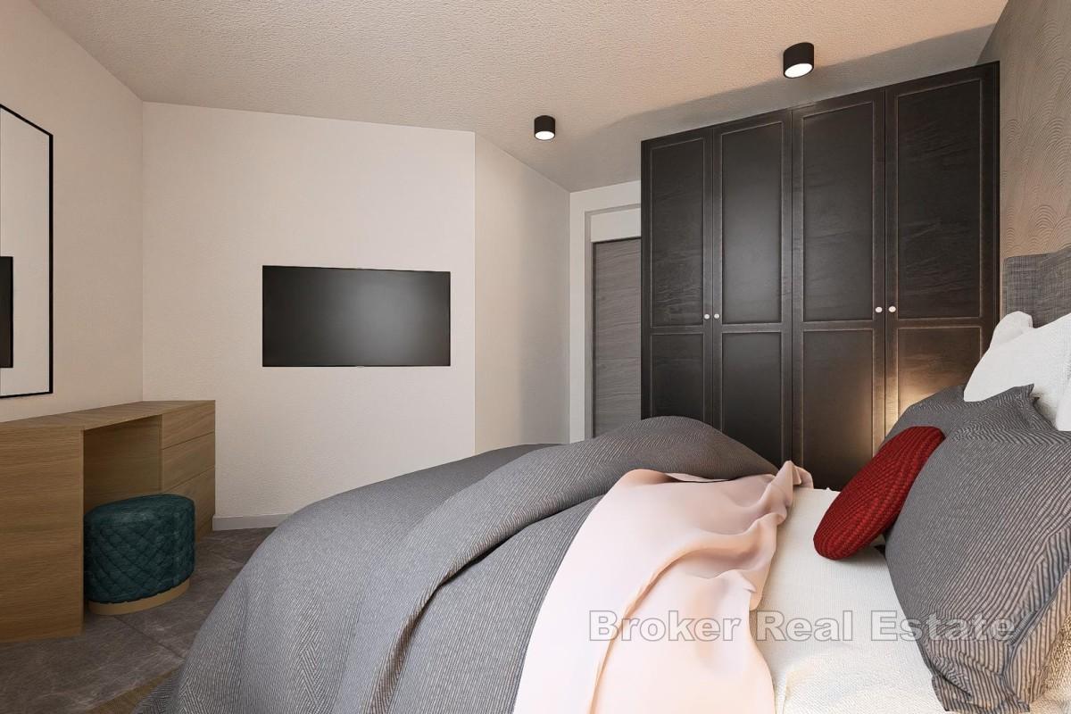 Treroms leilighet med havutsikt