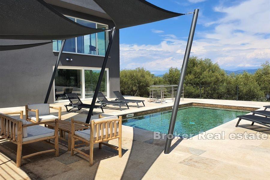 Labin - Luxury villa with open sea view