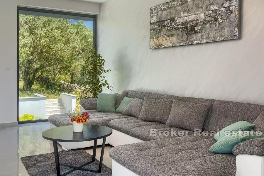 Île de Krk - Maison avec piscine et vue mer