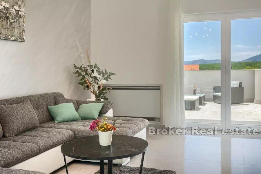 Île de Krk - Maison avec piscine et vue mer