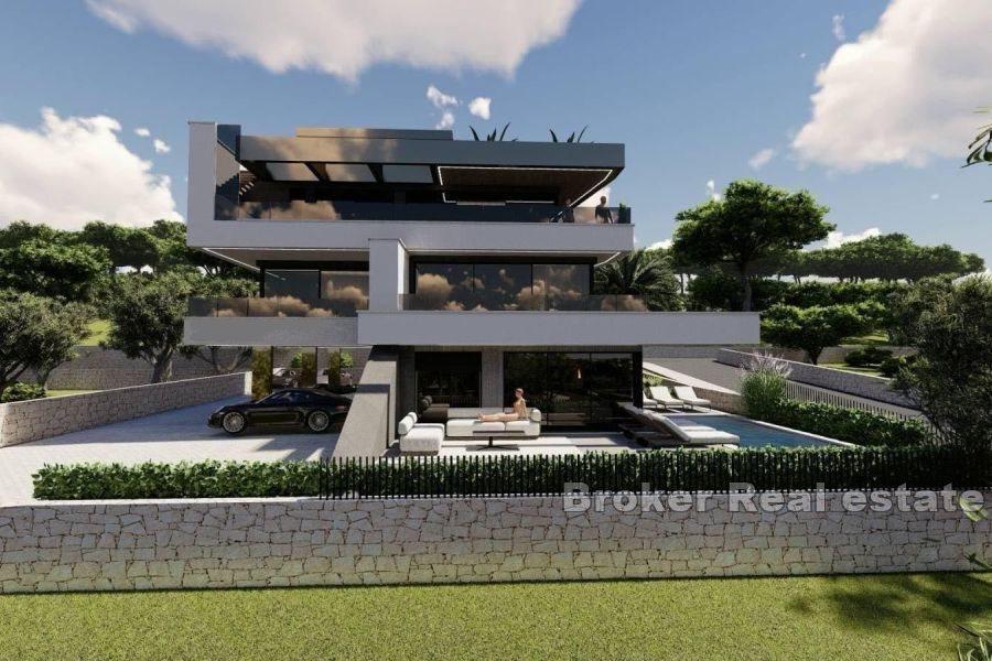 Ostrov Krk - Moderní apartmán v luxusní vile