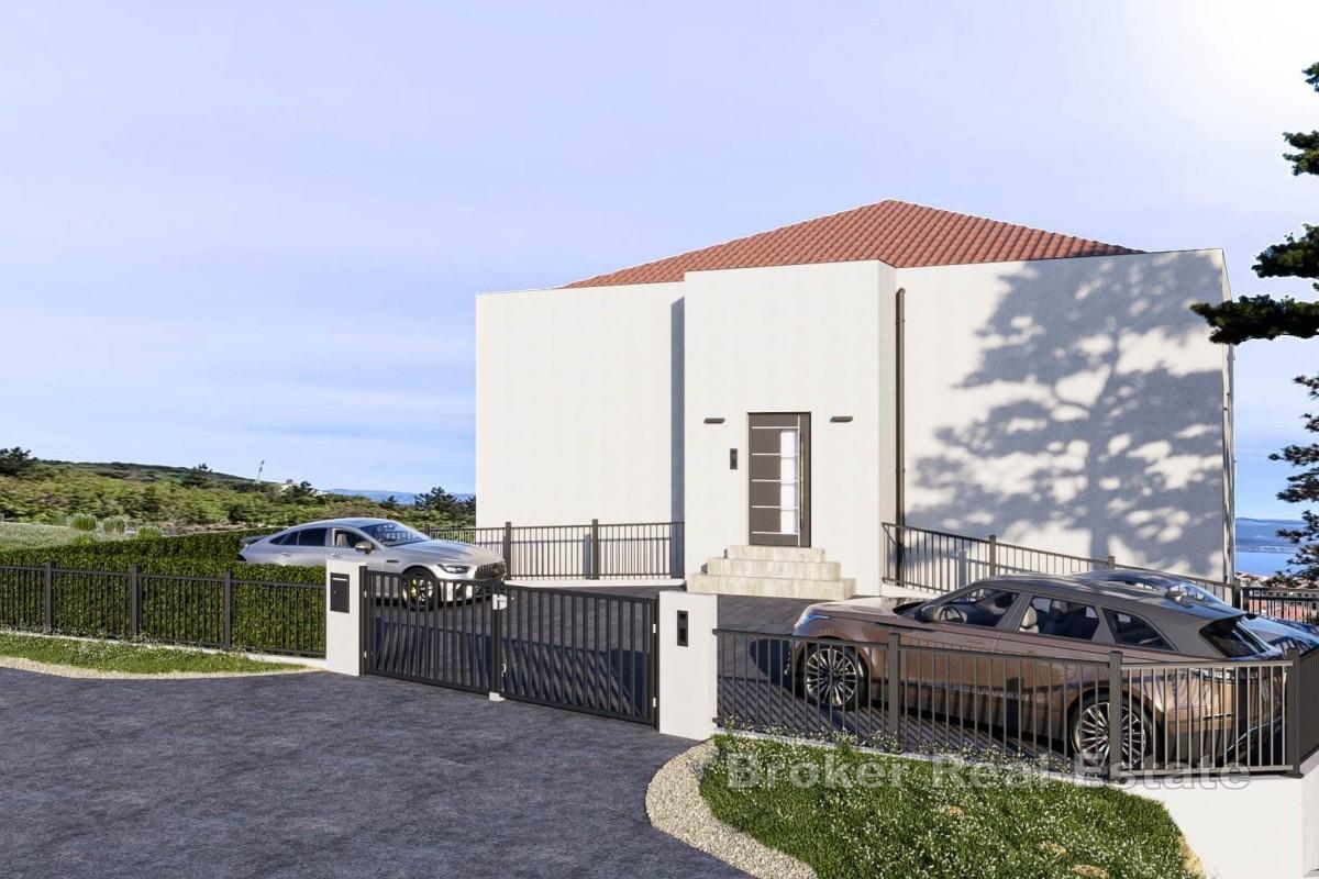 Appartamento con piscina e vista mare