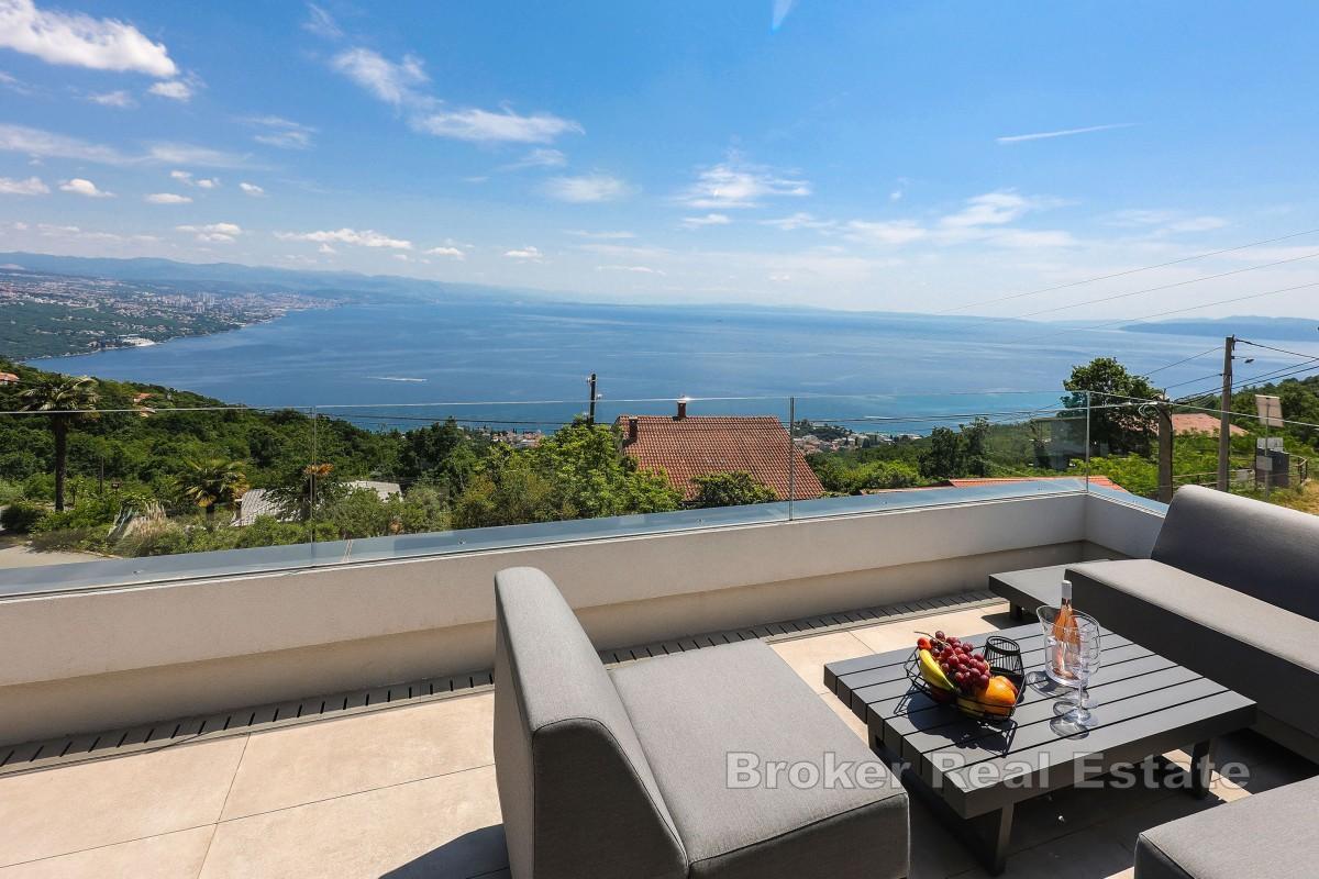 Villa med panoramautsikt över Kvarnerbukten