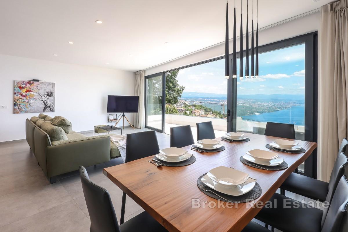 Villa med panoramautsikt över Kvarnerbukten