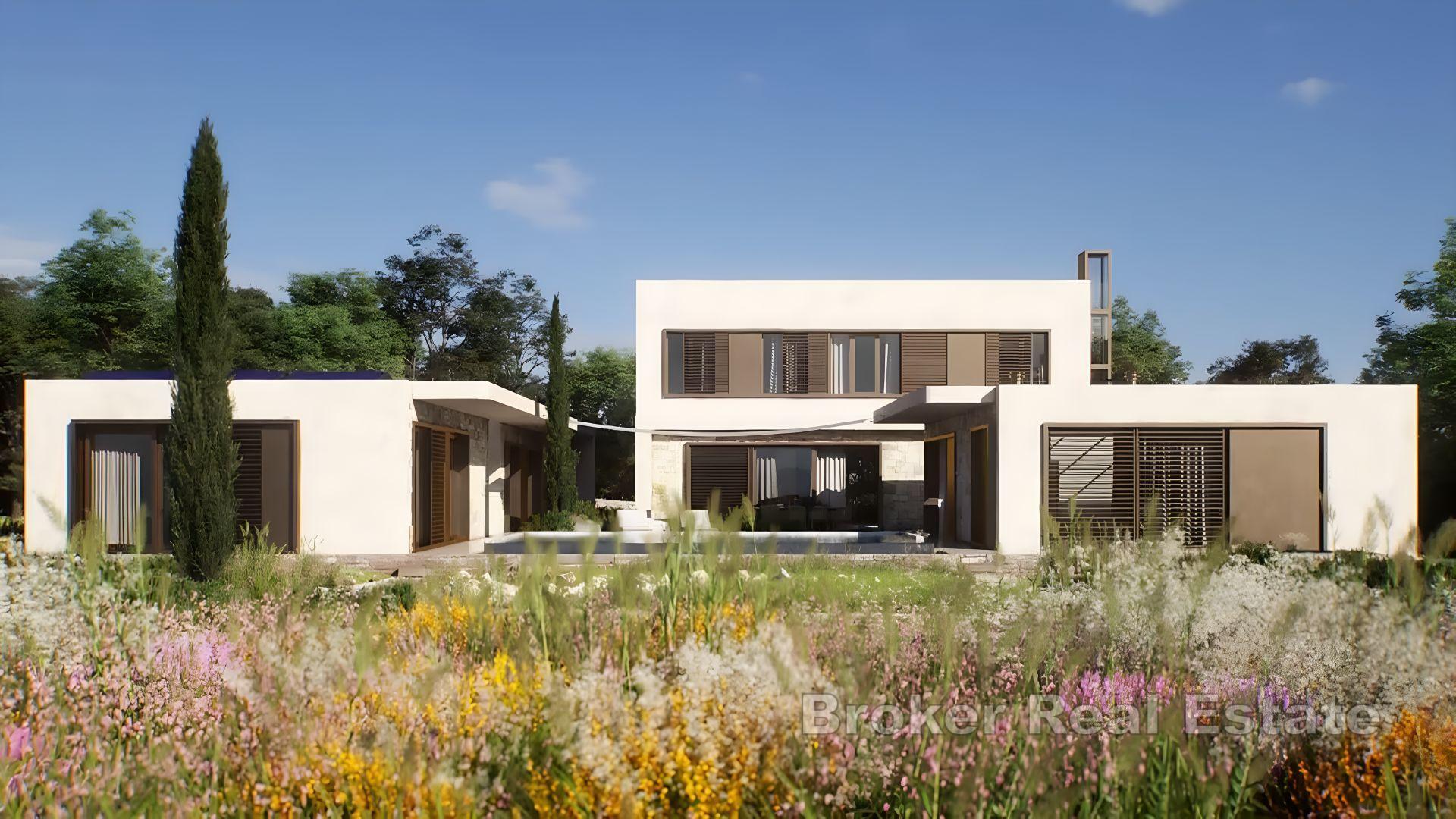 Nuova costruzione moderna con piscina