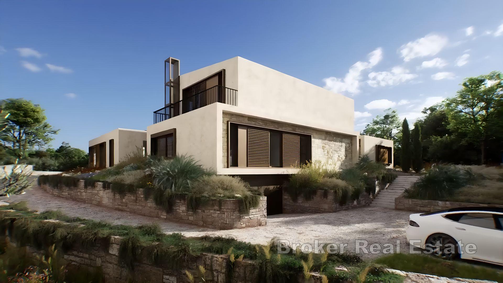 Nuova costruzione moderna con piscina