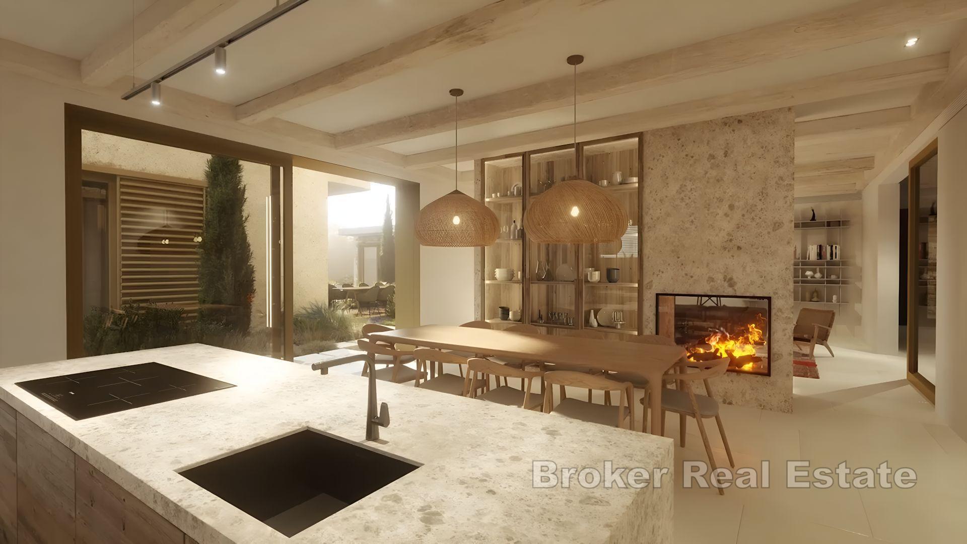 Nuova costruzione moderna con piscina