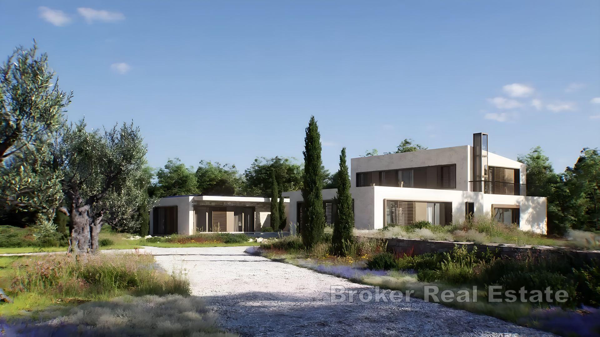 Nuova costruzione moderna con piscina