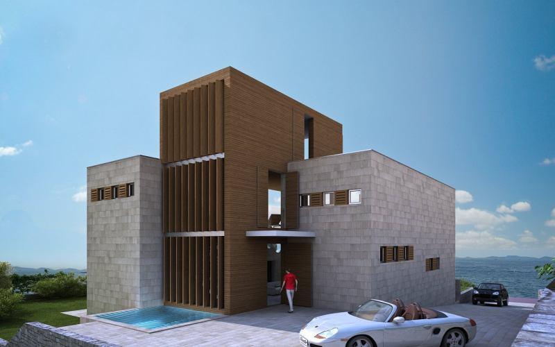 island of Korcula - land and project for villa