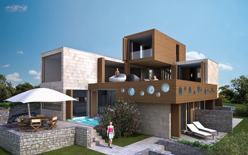 island of Korcula - land and project for villa