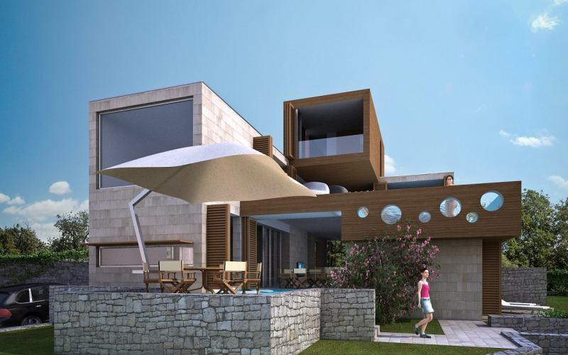 island of Korcula - land and project for villa