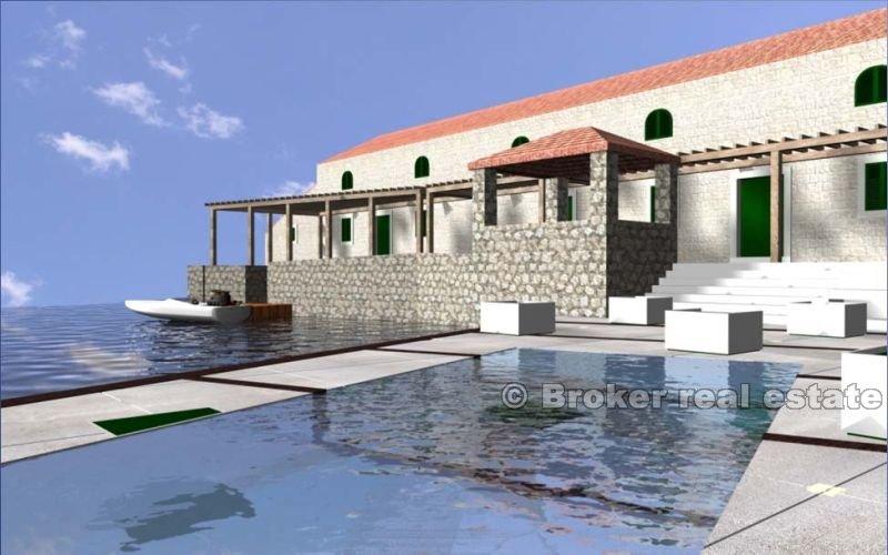 Zaton nær Dubrovnik - Old Mill Houses complex i bukten