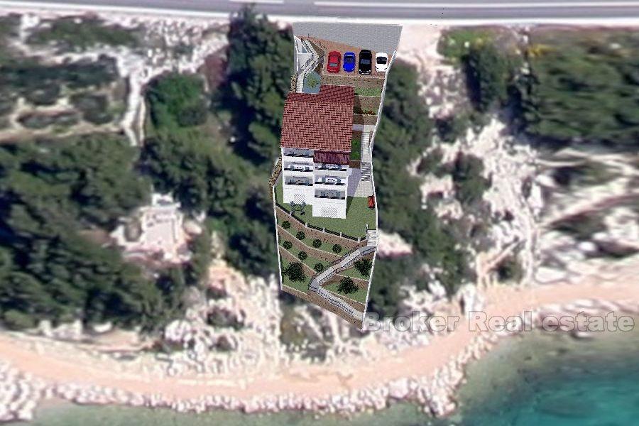 terrain de construction avec permis près de Omis