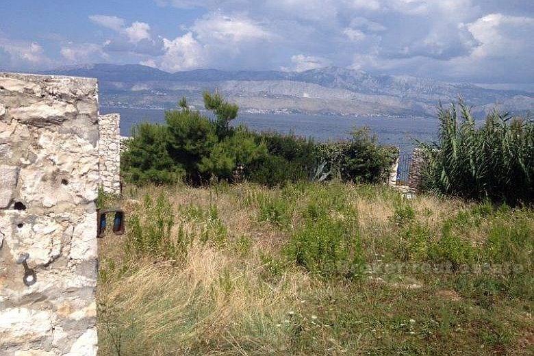 island of Brac, building plot with project