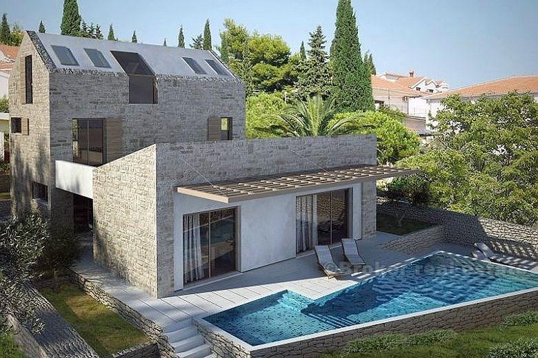 island of Brac, building plot with project